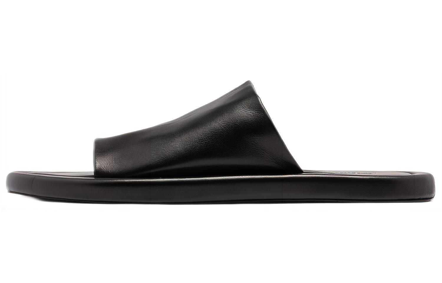 Balenciaga Leather Flat Sandal 'Black Fashion' 694631WA2M01000