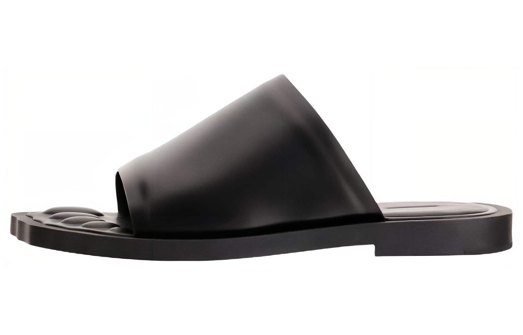Balenciaga Leather Flat Sandals 'Black' 739724WBD011000