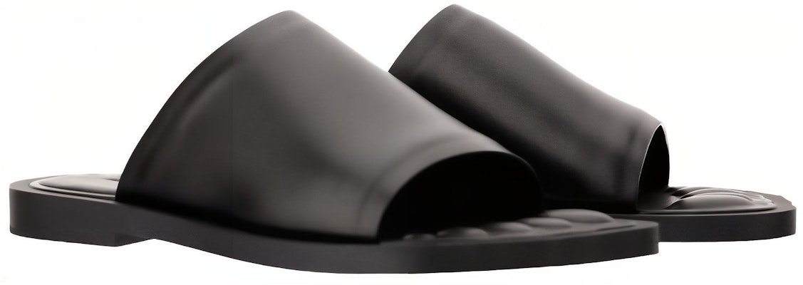 Balenciaga Leather Flat Sandals 'Black' 739724WBD011000 Lookbook Balenciaga Leather Flat Sandals 'Black' 739724WBD011000