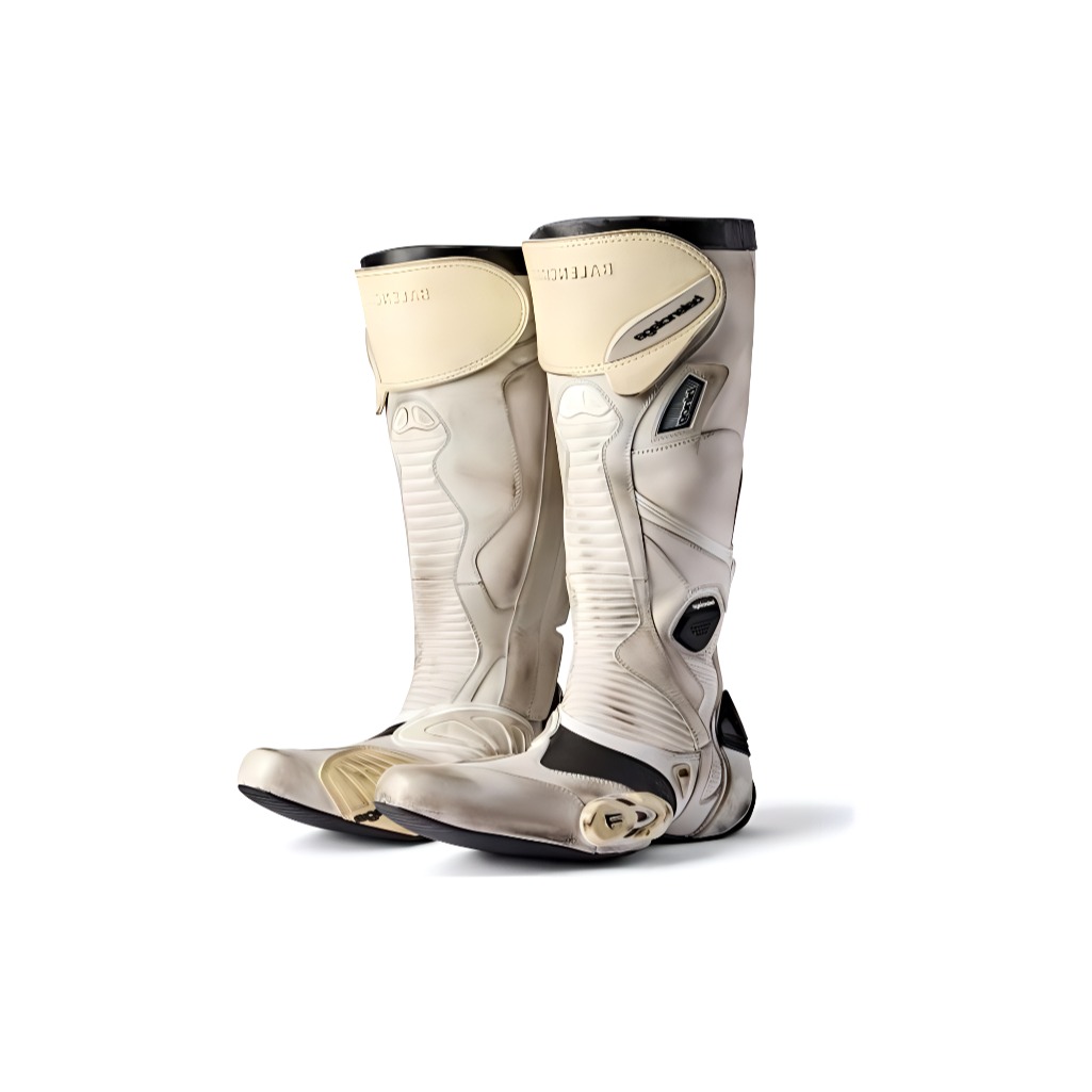 Balenciaga Leather High-Top Boots 'Beige' 圖 2