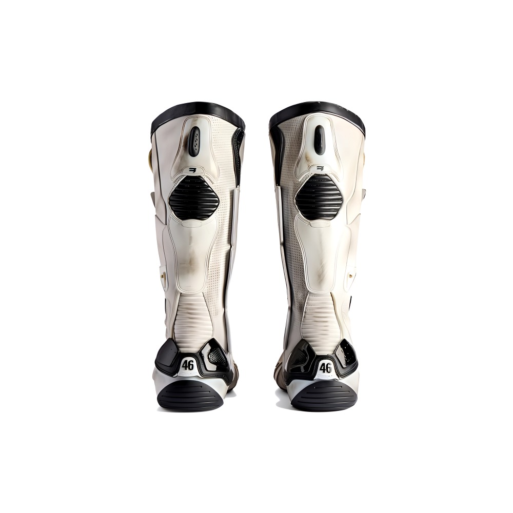 Balenciaga Leather High-Top Boots 'Beige' 圖 4