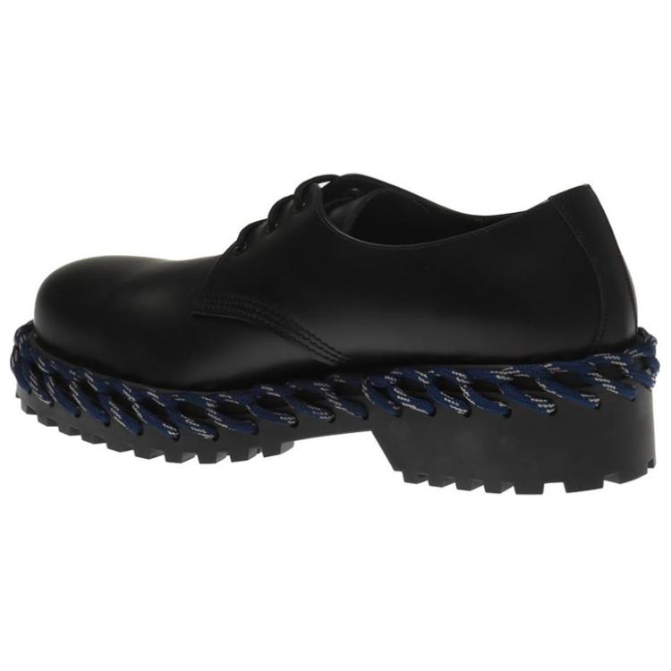 Shop Balenciaga Leather Lace-Up 'Black Fashion' 530268WA6E21007