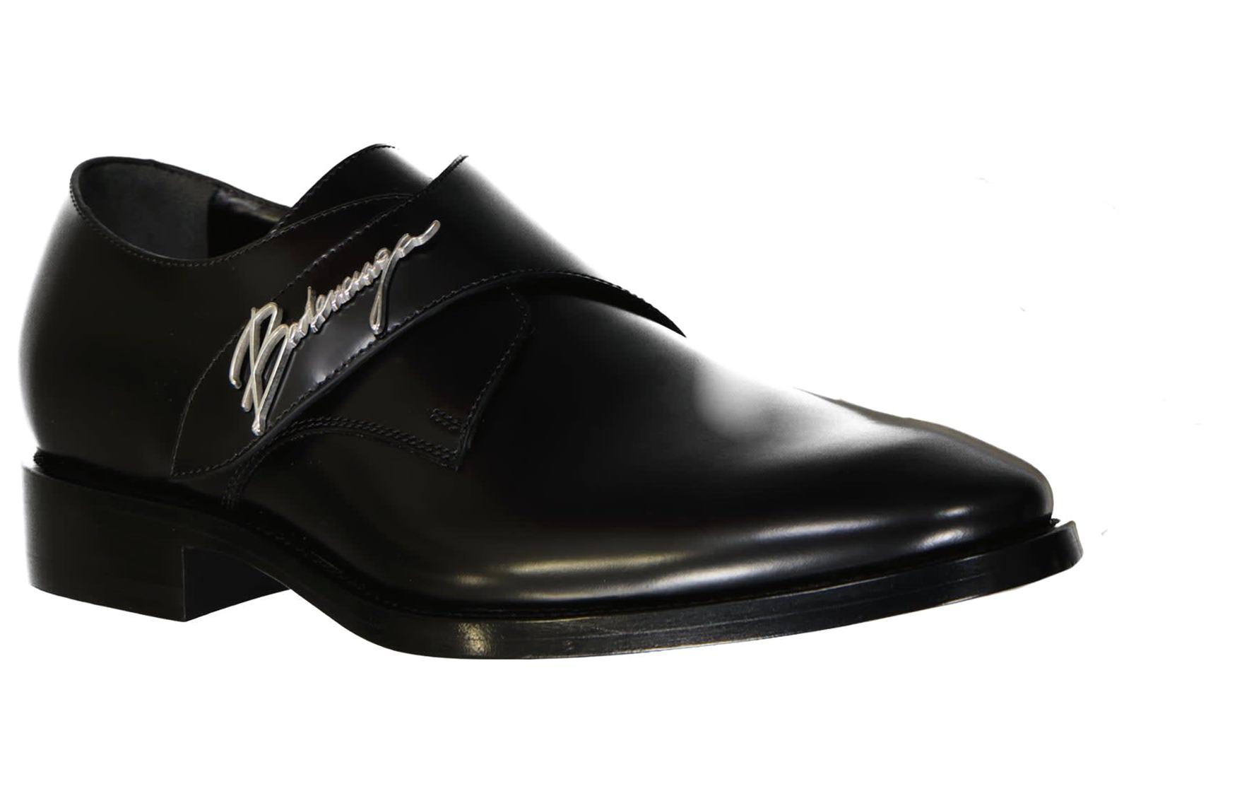 Balenciaga Leather Low Top Sneaker 'Black' 圖 3