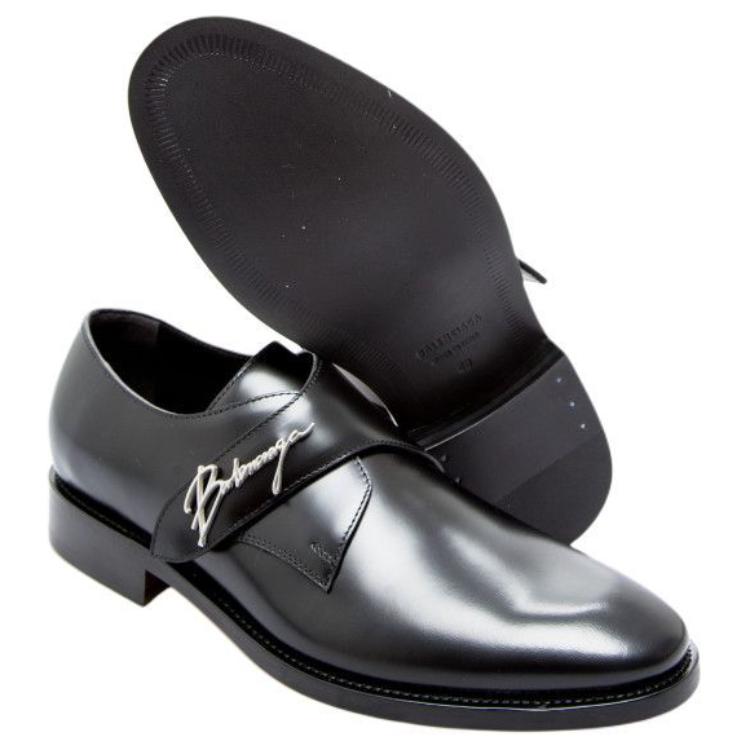 Balenciaga Leather Low Top Sneaker 'Black' 圖 5