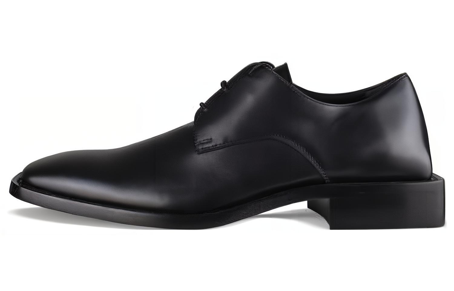Buy Balenciaga Leather Oxford 'Black' 566692WA7201000