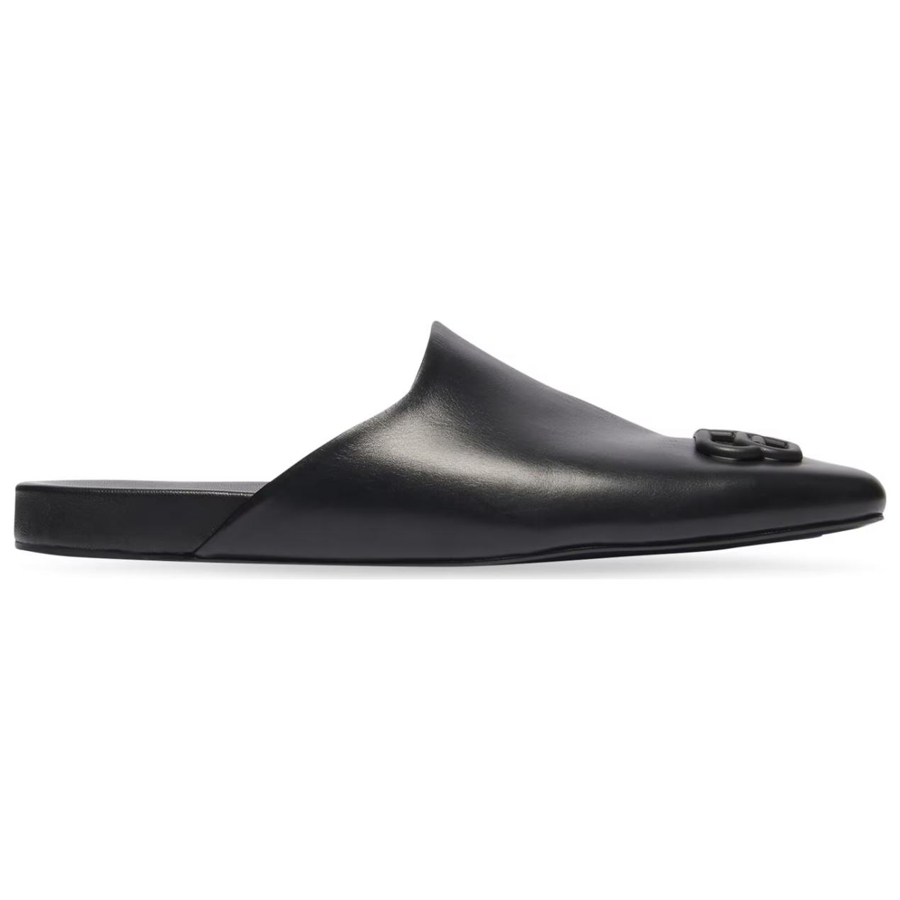 Balenciaga Leather Slip-On 'Fashion Sandal Black' 圖 2