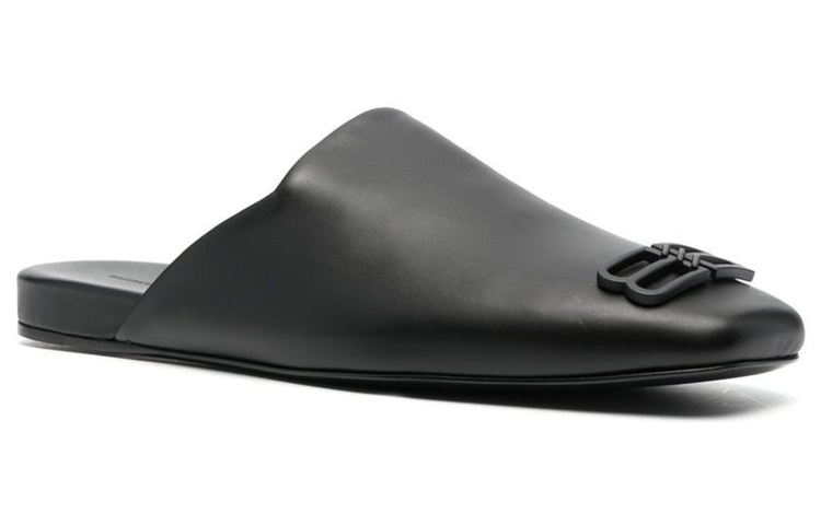 Balenciaga Leather Slip-On 'Fashion Sandal Black' 圖 3