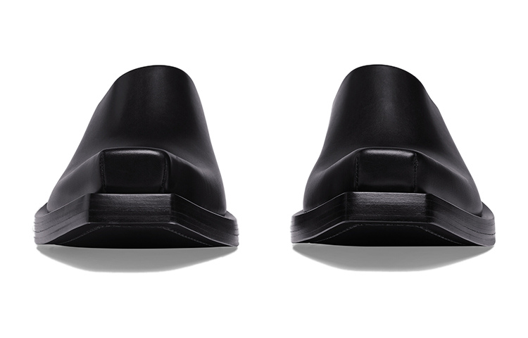 Balenciaga Leather Slip-On Chunky Heel 'Fashion Slide Black' 圖 3