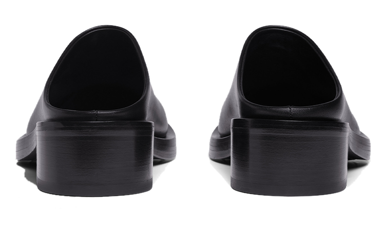 Balenciaga Leather Slip-On Chunky Heel 'Fashion Slide Black' 圖 5