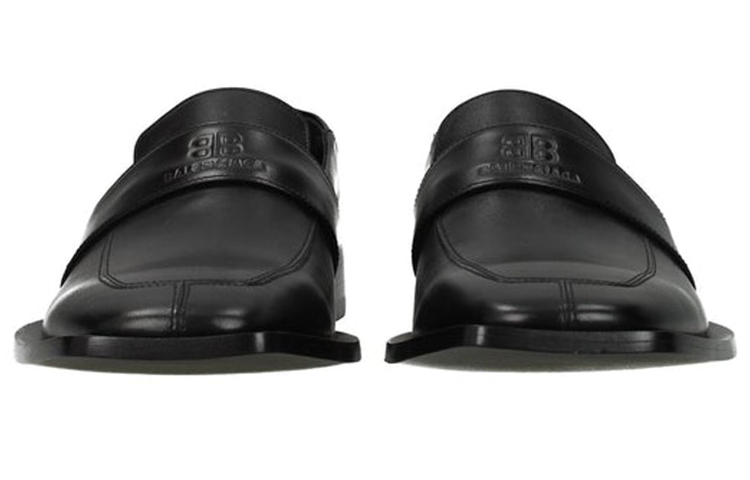 Balenciaga Leather Sneakers 'Black Fashion' 圖 4