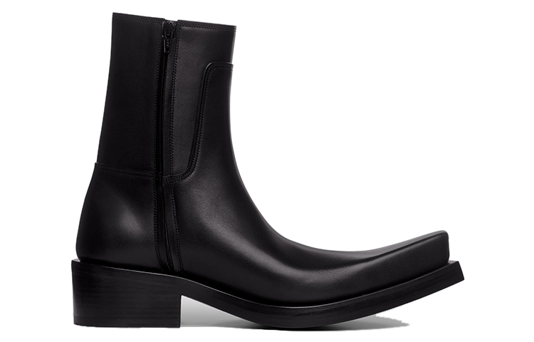 Order Balenciaga Santiago Booties 'Black Matte Calfskin' 745530WBDO01000