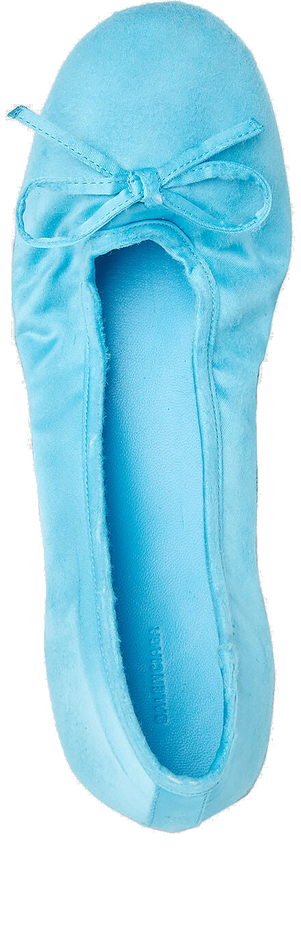 Lookbook Ballerines Balenciaga Leopold ''Turquoise''. 742359W2H824000
