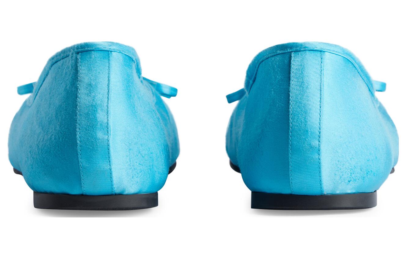 Shop Ballerines Balenciaga Leopold ''Turquoise''. 742359W2H824000