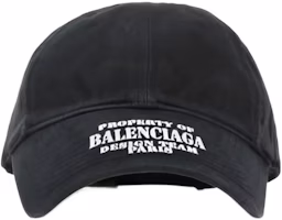 Balenciaga Letter Logo Cotton Cap Unisex Black 704097410B20107 Balenciaga Letter Logo Cotton Cap Unisex Black 704097410B20107
