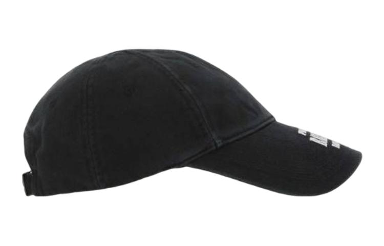 Lookbook Balenciaga Letter Logo Cotton Cap Unisex Black 704097410B20107