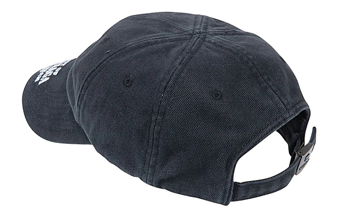 Purchase Balenciaga Letter Logo Cotton Cap Unisex Black 704097410B20107