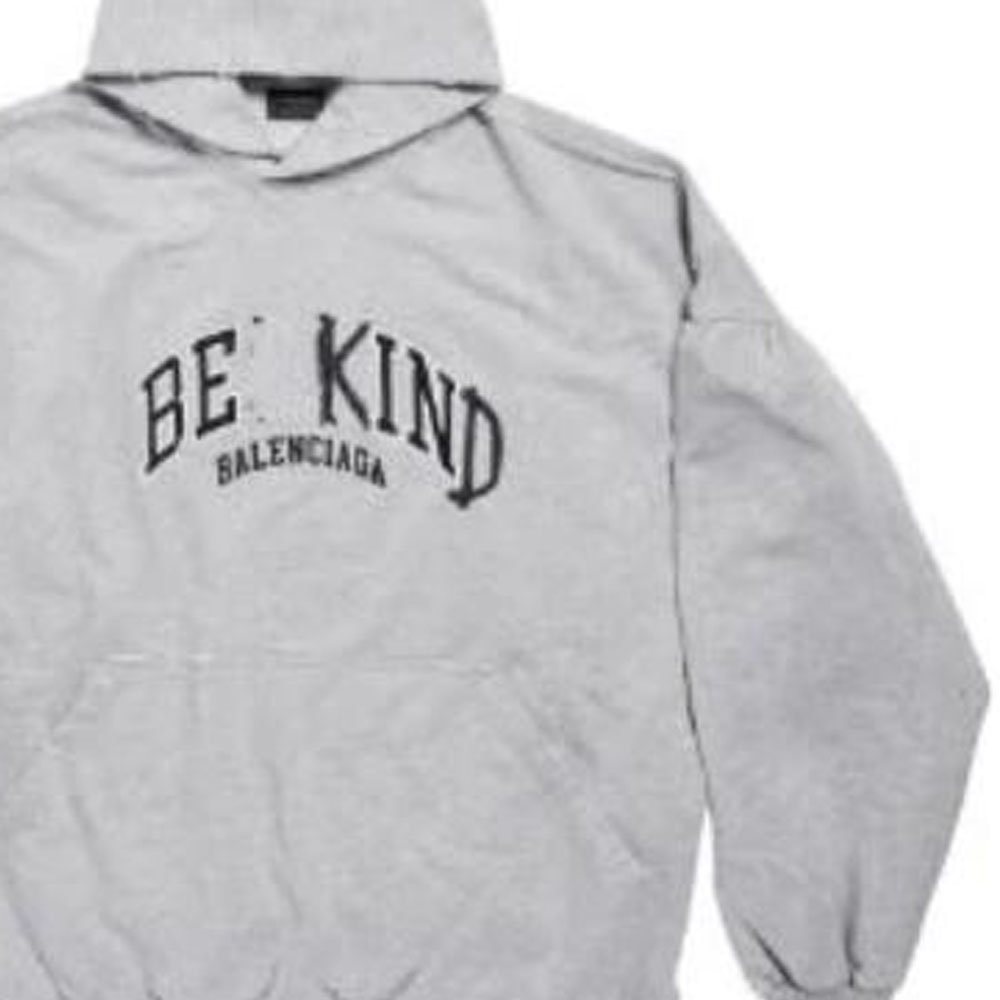 Details for バレンシアガ レターロゴプリントフーディー ユニセックス オーバーサイズ グレー 761458TPVD61167