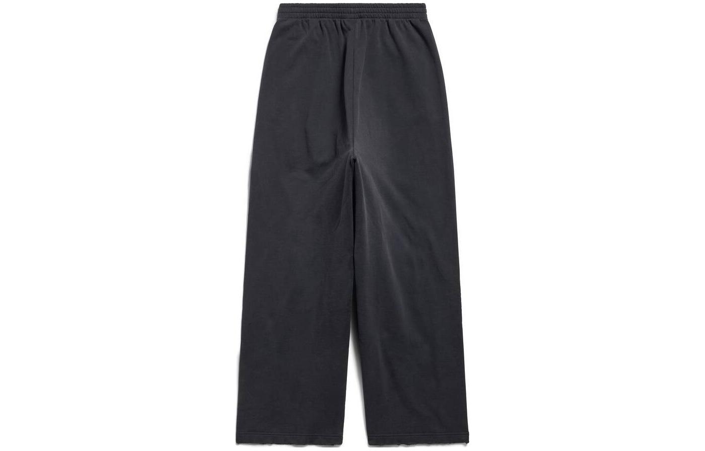 Lookbook Balenciaga 字母標誌黑色寬鬆版型男女休閒長褲 771081TQVA41750