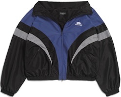 バレンシアガ ロゴプリント ジップアップジャケット ユニセックス オーバーサイズ ブラック 長袖 790756TMO101000 Order バレンシアガ ロゴプリント ジップアップジャケット ユニセックス オーバーサイズ ブラック 長袖 790756TMO101000