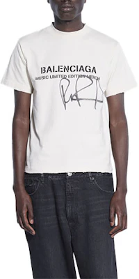 Camiseta Balenciaga Letter Print Cuello Redondo - Blanco Roto. 670943TLV579057 Buy Camiseta Balenciaga Letter Print Cuello Redondo - Blanco Roto. 670943TLV579057