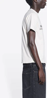 Camiseta Balenciaga Letter Print Cuello Redondo - Blanco Roto. 670943TLV579057 Purchase Camiseta Balenciaga Letter Print Cuello Redondo - Blanco Roto. 670943TLV579057