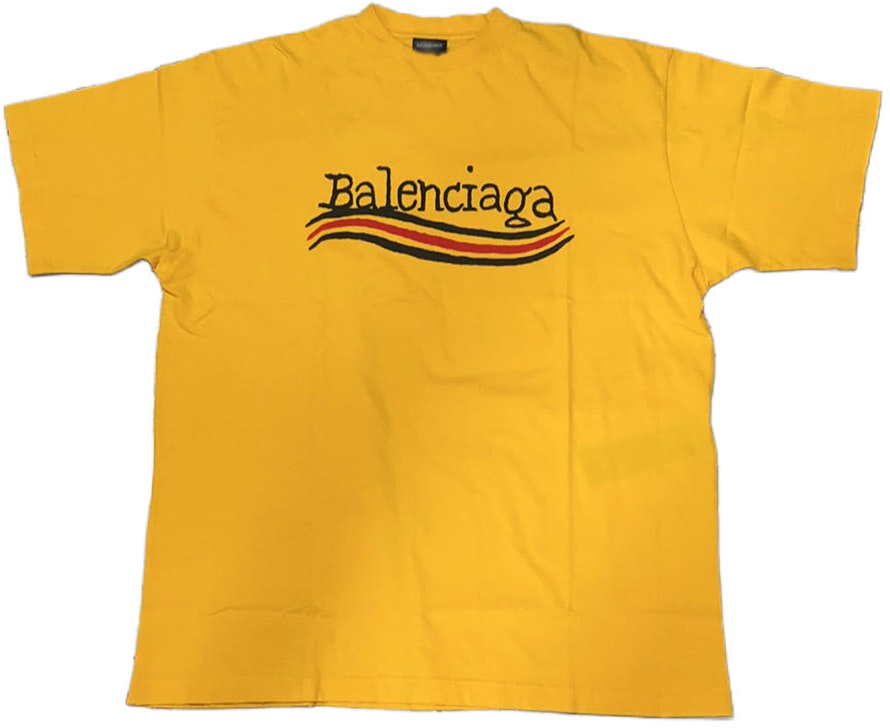 balenciaga-letter-print-crewneck-t-shirt-regular-fit-yellow-641675-tnve-77442