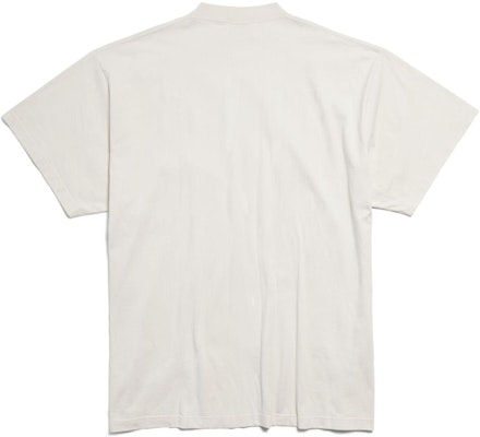 Balenciaga Letter Print Crewneck T-Shirt White FW24 Unisex Oversized Fit. 787349TQVT19784 Lookbook Balenciaga Letter Print Crewneck T-Shirt White FW24 Unisex Oversized Fit. 787349TQVT19784