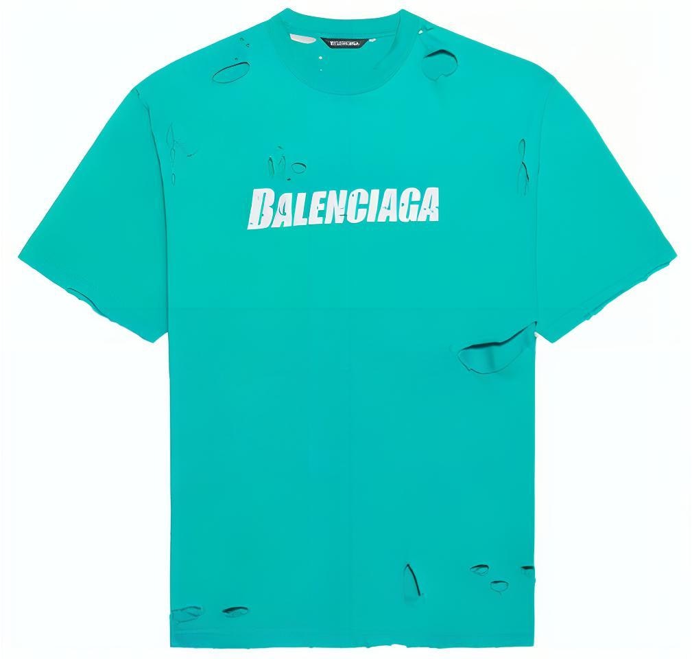 balenciaga-letter-print-distressed-crewneck-t-shirt-aqua-green-651795-tkvb-84661