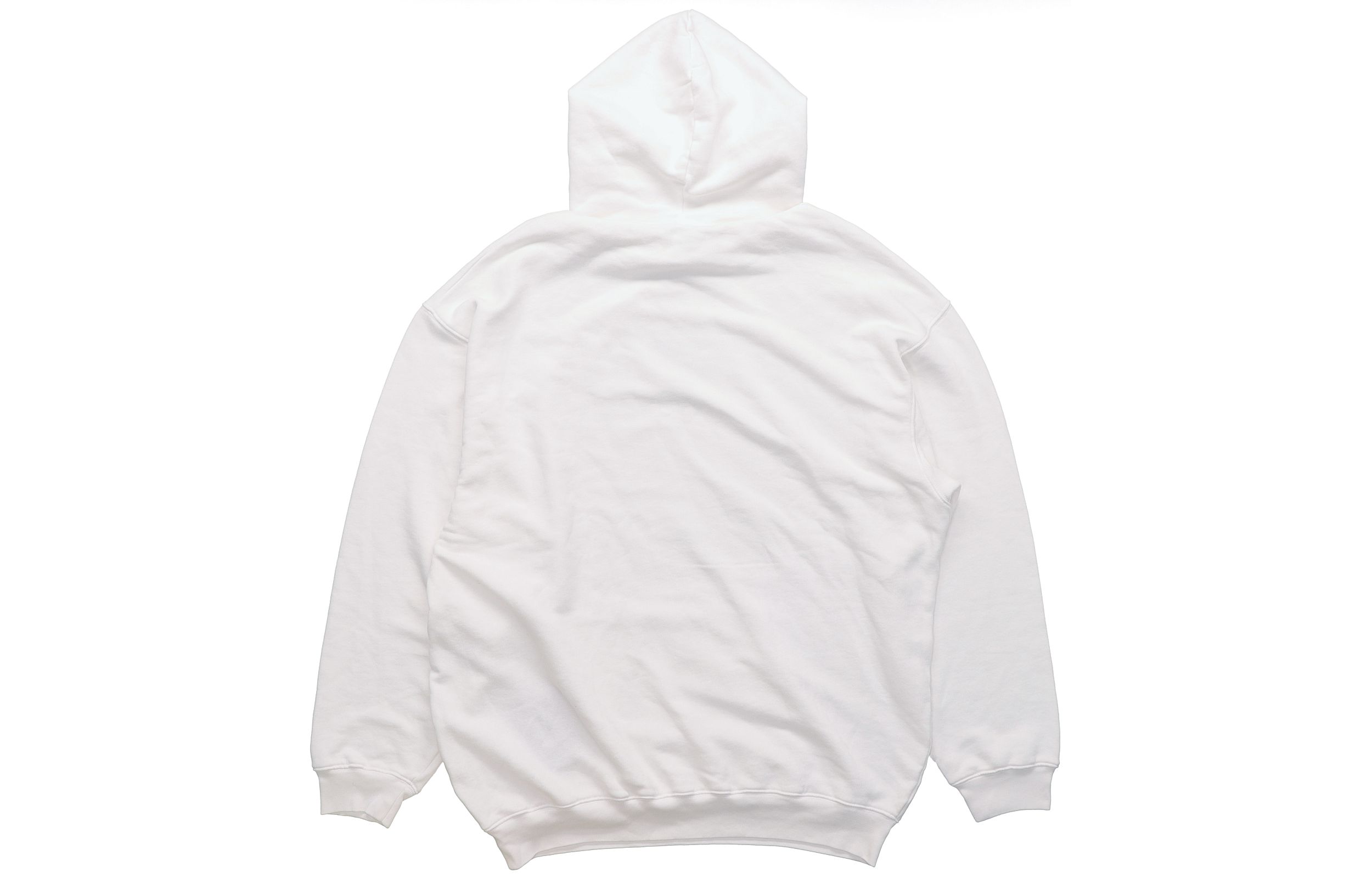 Balenciaga Letter Print Fleece Hoodie Unisex Oversized White 570811TEV199044 圖 3