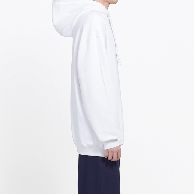 Balenciaga Letter Print Fleece Hoodie Unisex Oversized White 570811TEV199044 圖 6