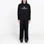 Sizing Hoodie Balenciaga Letter Print Hitam 570811TGV701000
