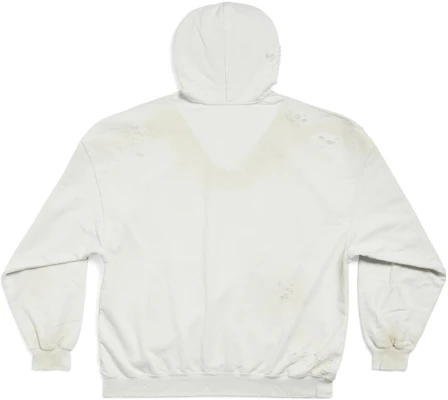 巴黎世家字母印花連帽衫 男女款 白色 常規版型 長袖 739024TOVN39012 Lookbook 巴黎世家字母印花連帽衫 男女款 白色 常規版型 長袖 739024TOVN39012