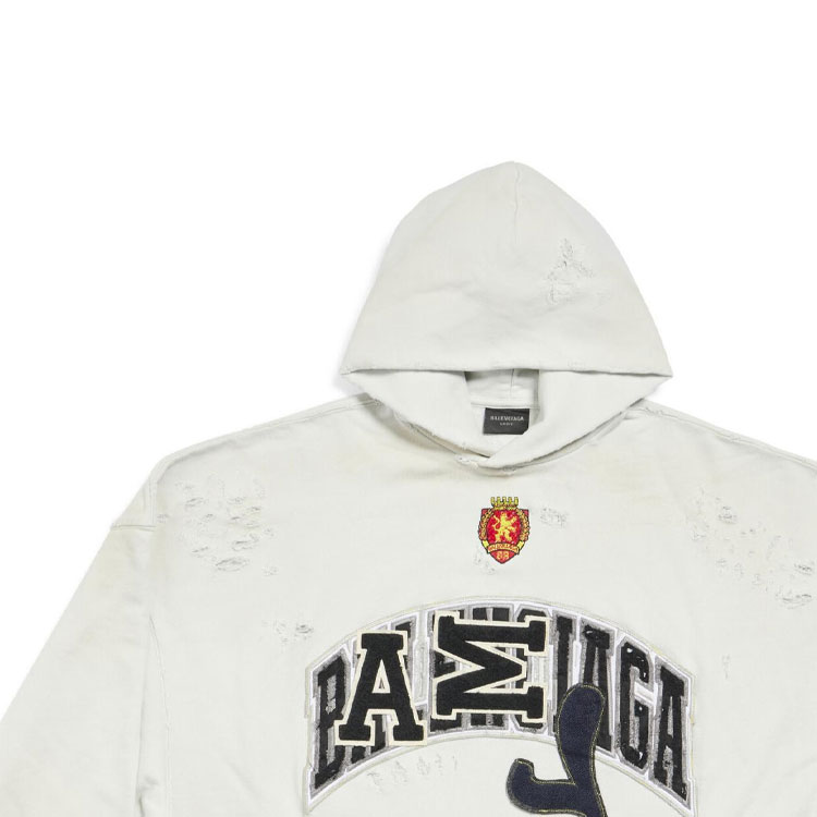 Balenciaga Letter Print Hoodie Unisex White Regular Fit Long Sleeve. 739024TOVN39012 圖 6