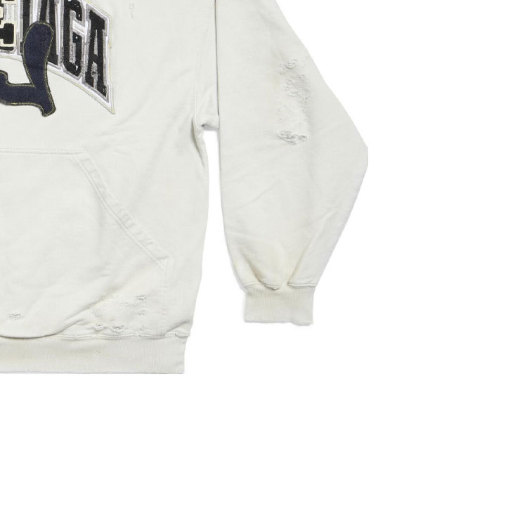 Balenciaga Letter Print Hoodie Unisex White Regular Fit Long Sleeve. 739024TOVN39012 圖 7