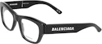 Buy Cermin Mata Hitam Unisex Balenciaga Letter Print Gaya Optik Unik. BB0264O-001