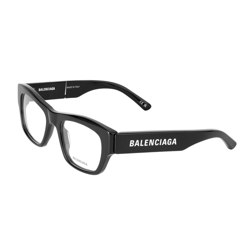 Order Cermin Mata Hitam Unisex Balenciaga Letter Print Gaya Optik Unik. BB0264O-001