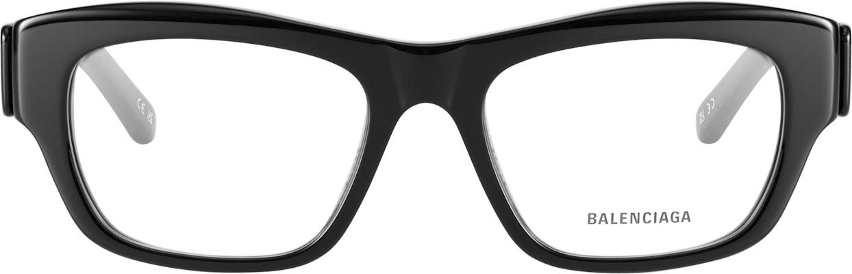 Cermin Mata Hitam Unisex Balenciaga Letter Print Gaya Optik Unik. BB0264O-001 Lookbook Cermin Mata Hitam Unisex Balenciaga Letter Print Gaya Optik Unik. BB0264O-001