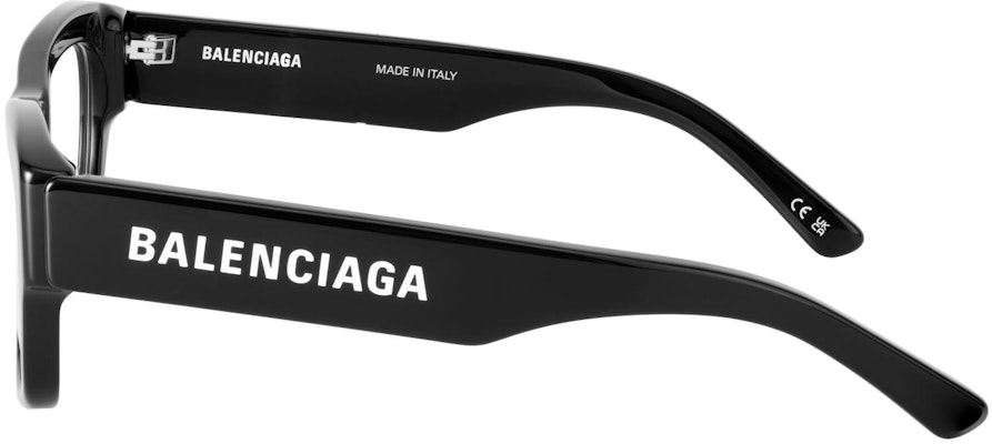 Cermin Mata Hitam Unisex Balenciaga Letter Print Gaya Optik Unik. BB0264O-001 Shop Cermin Mata Hitam Unisex Balenciaga Letter Print Gaya Optik Unik. BB0264O-001