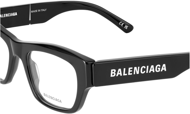Cermin Mata Hitam Unisex Balenciaga Letter Print Gaya Optik Unik. BB0264O-001 Details for Cermin Mata Hitam Unisex Balenciaga Letter Print Gaya Optik Unik. BB0264O-001