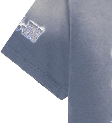 Balenciaga Letter Print Oversized Blue T-Shirt Unisex Crewneck Tee. 764235TQVE84108 1