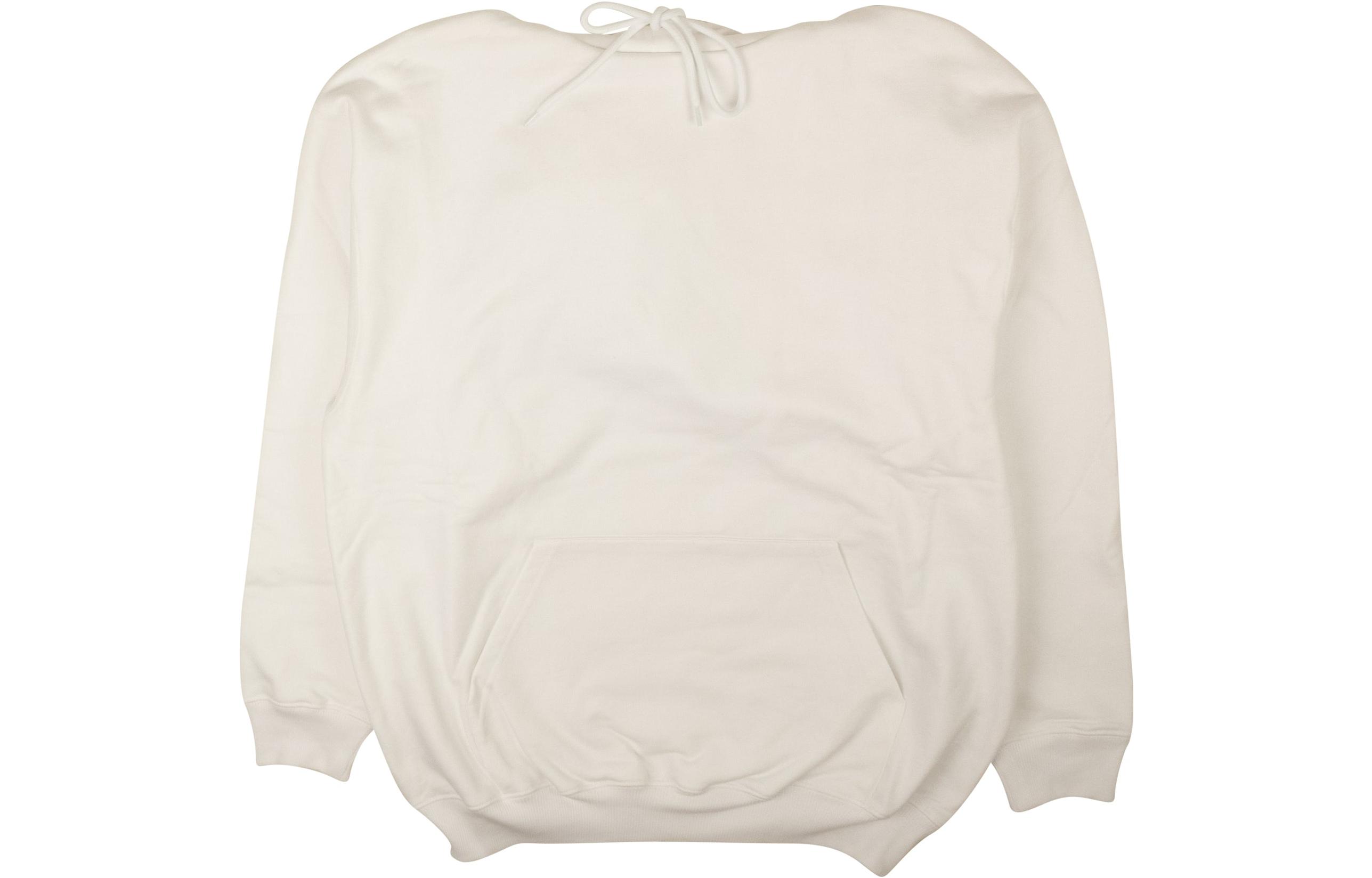 Balenciaga Letter Print Oversized Hoodie in White 528351TAV379000