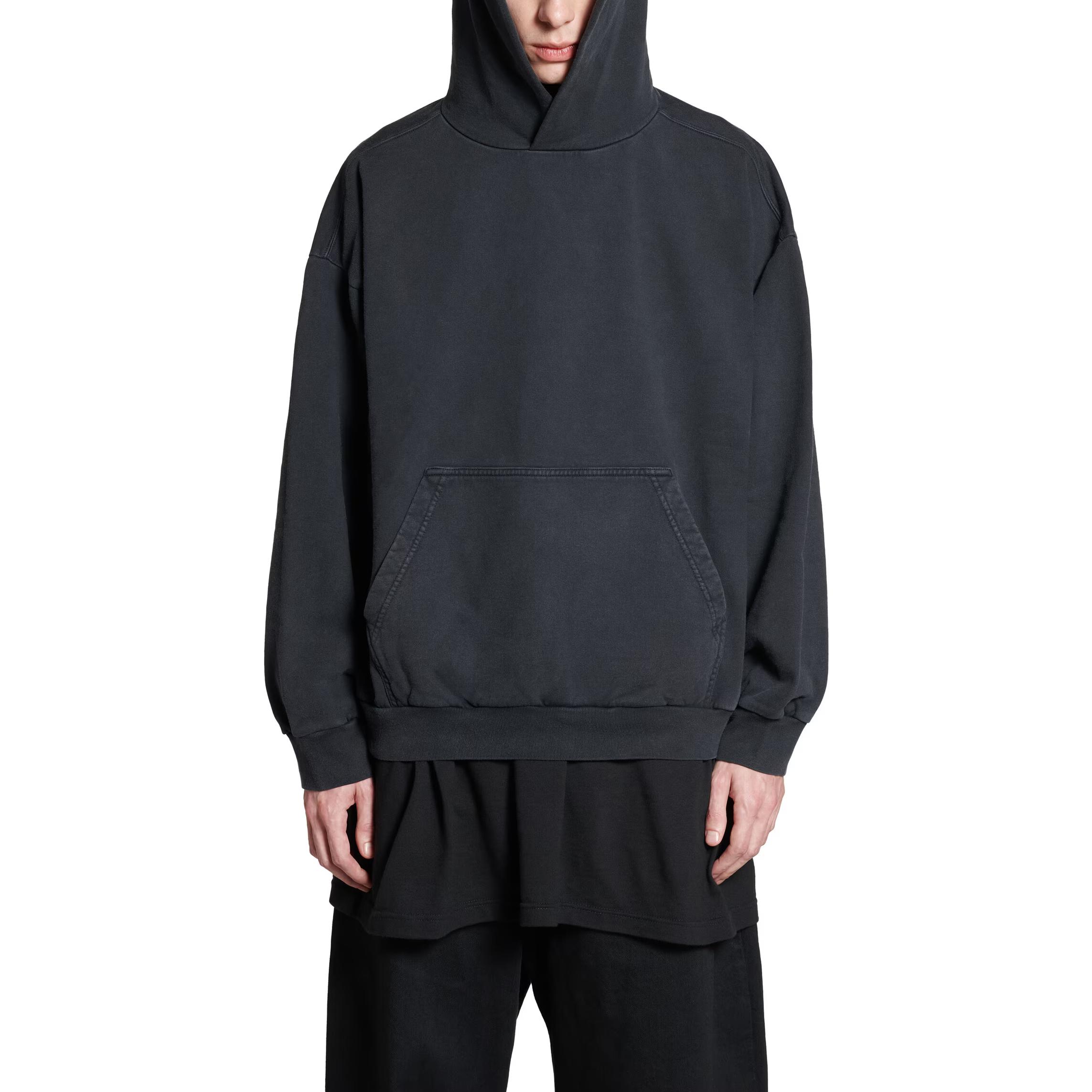 Sizing Sudadera Balenciaga Negra Unisex con Estampado de Letras Oversize. 767877TPVU51569