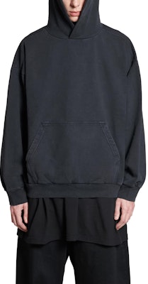 Sudadera Balenciaga Negra Unisex con Estampado de Letras Oversize. 767877TPVU51569 Sizing Sudadera Balenciaga Negra Unisex con Estampado de Letras Oversize. 767877TPVU51569
