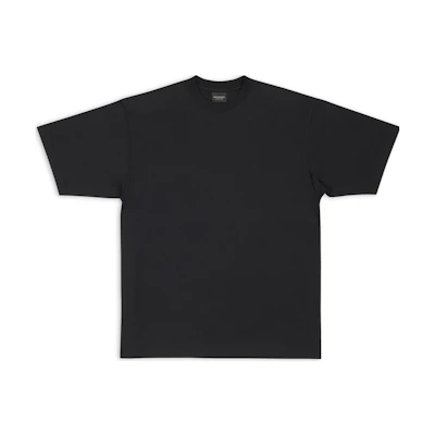 Balenciaga Letter Print Oversized T-Shirt Black FW22 Loose Fit Crewneck Tee 724514TNVL91070