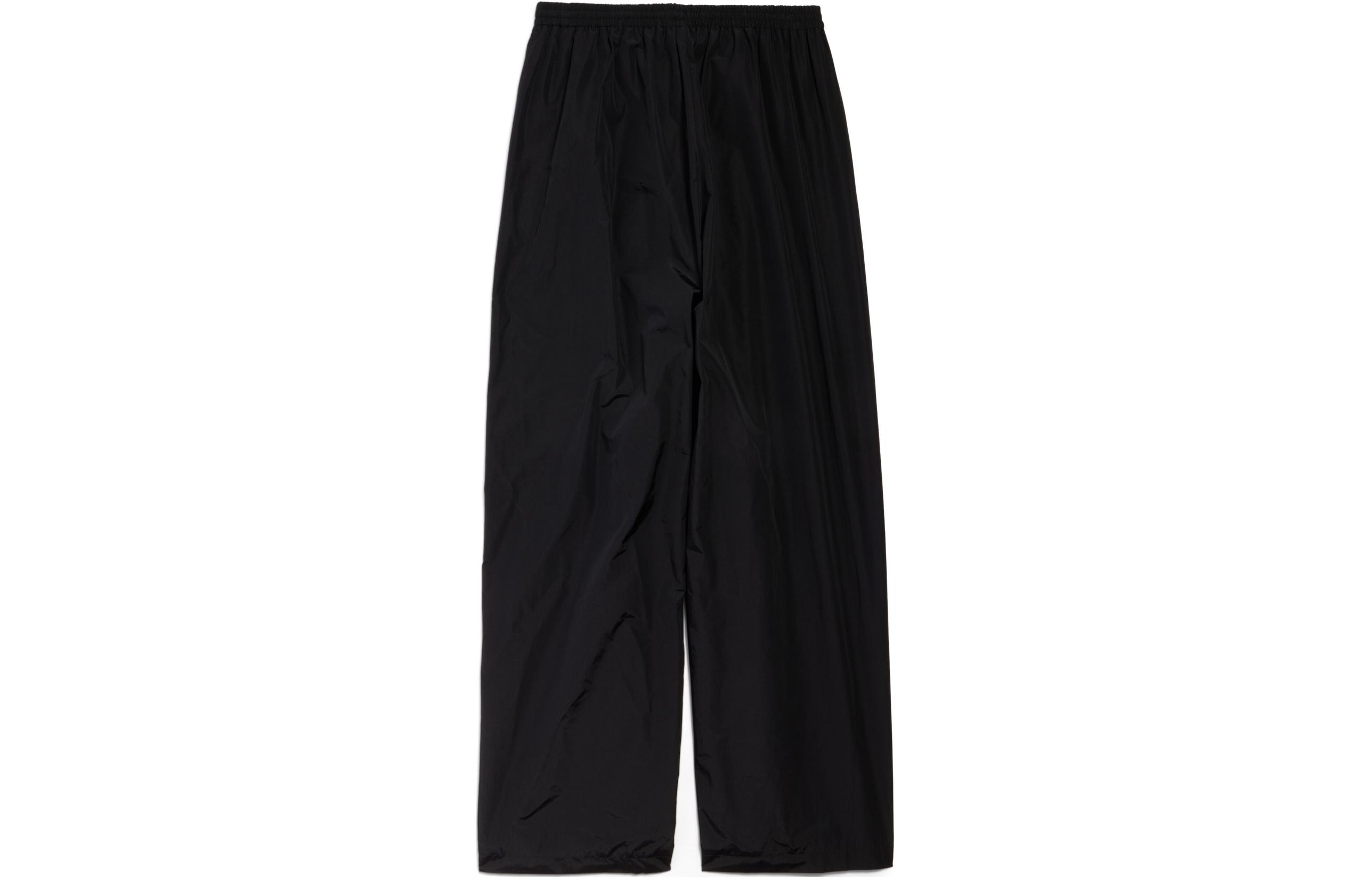 Lookbook Balenciaga 字母印花直筒休閒鬆緊腰褲 男女 黑色 783844TPQ381000