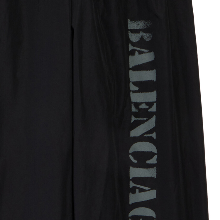 Purchase Balenciaga 字母印花直筒休閒鬆緊腰褲 男女 黑色 783844TPQ381000