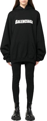 巴黎世家字母印花男女同款宽松卫衣黑色. 729361TNVL21070 Lookbook 巴黎世家字母印花男女同款宽松卫衣黑色. 729361TNVL21070