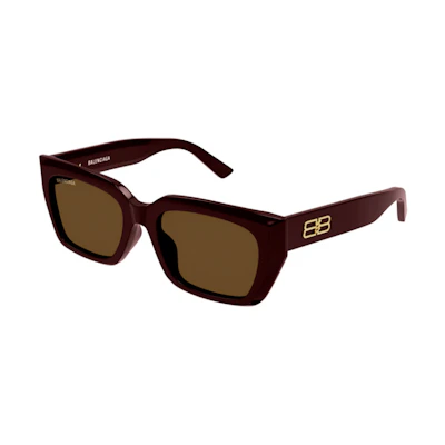 Balenciaga Lightweight Square Red Sunglasses Unisex Fashion Eyewear. BB0272SA-004