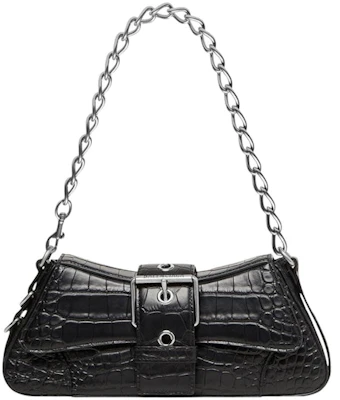 Balenciaga Lindsay Bolso Hombro Pequeño Estampado Cocodrilo Negro Buy Balenciaga Lindsay Bolso Hombro Pequeño Estampado Cocodrilo Negro