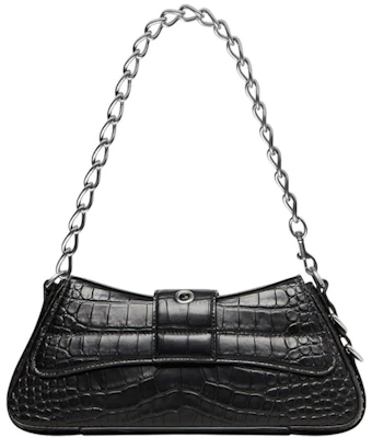 Balenciaga Lindsay Bolso Hombro Pequeño Estampado Cocodrilo Negro Order Balenciaga Lindsay Bolso Hombro Pequeño Estampado Cocodrilo Negro